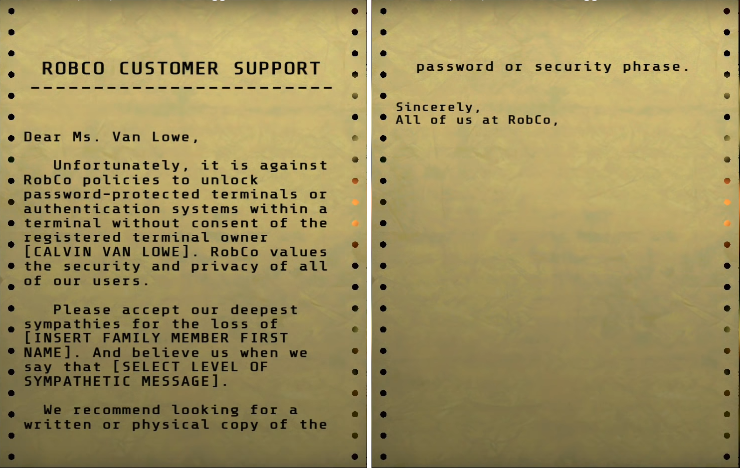 Fallout 76 Robco Research Center Id Card